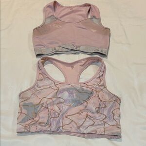 Justice Pink and Lavender Sports Bra Duo